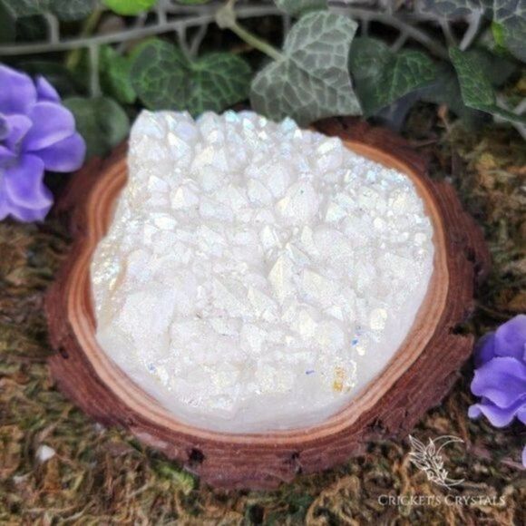 Angel Aura Quartz Crystal Cluster #10 - Picture 1 of 5